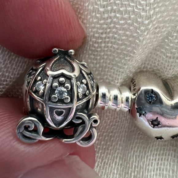 Authentic Pandora Disney Cinderella Bracelet Plus Charms - Picture 16 of 16